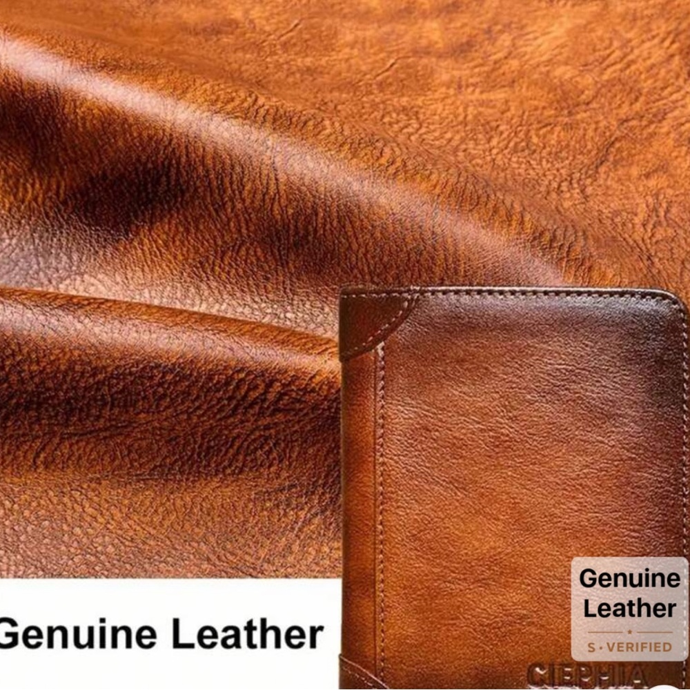 New Genuine Leather men’s Brown Wallet - Picture 7 of 9